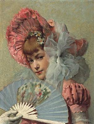 The blue fan by Eugene Vincent Vidal - Auction record, sale price, and art valuation. Compare with similar artists and explore comparable artworks.